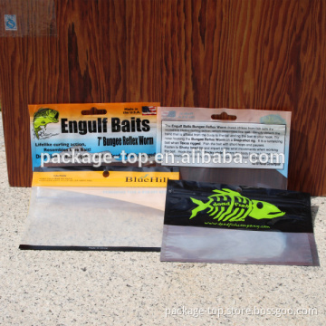 Aluminum foil zipper lure bag/plastic fish lures bag with zipper
